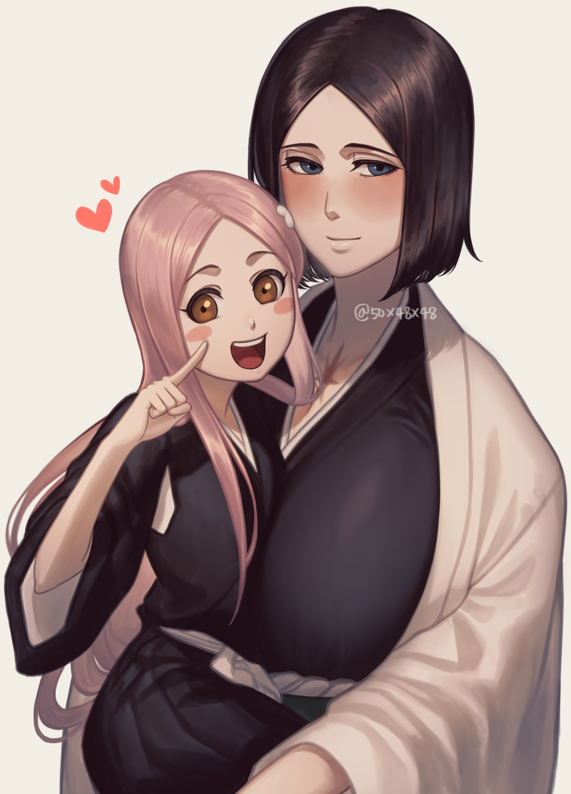 unohana retsu and kusajishi yachiru (bleach) drawn by 50x48x48