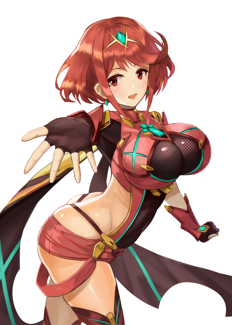 pyra (xenoblade chronicles and 1 more) drawn by riko_(ccllnnhh)