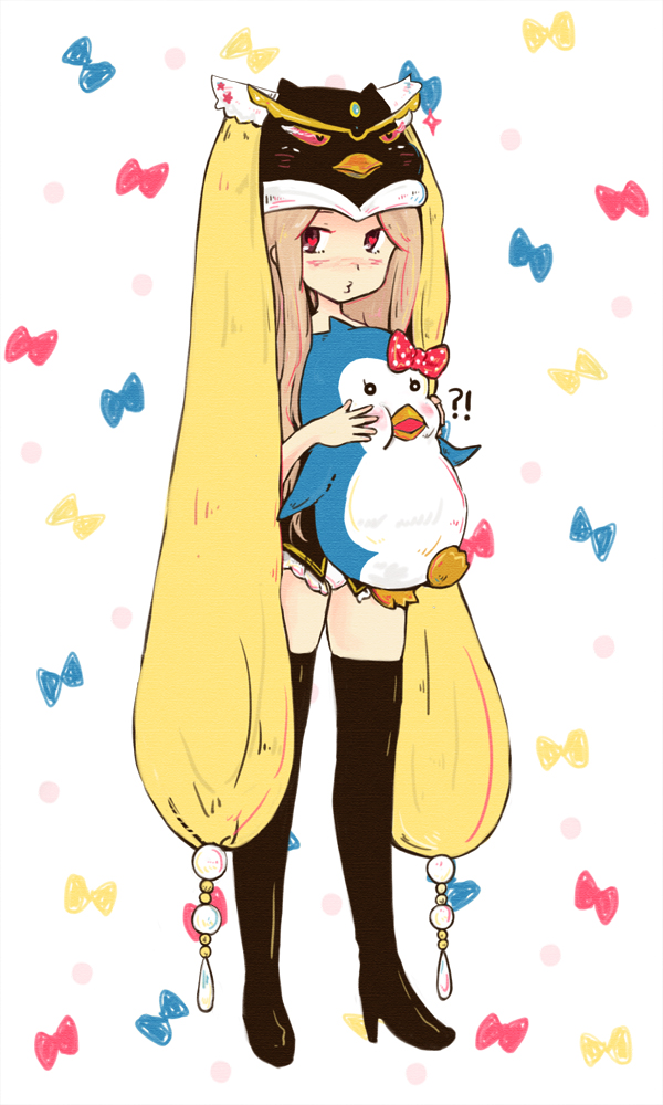 takakura himari, princess of the crystal, and penguin 3-gou (mawaru penguindrum) drawn by m_eme