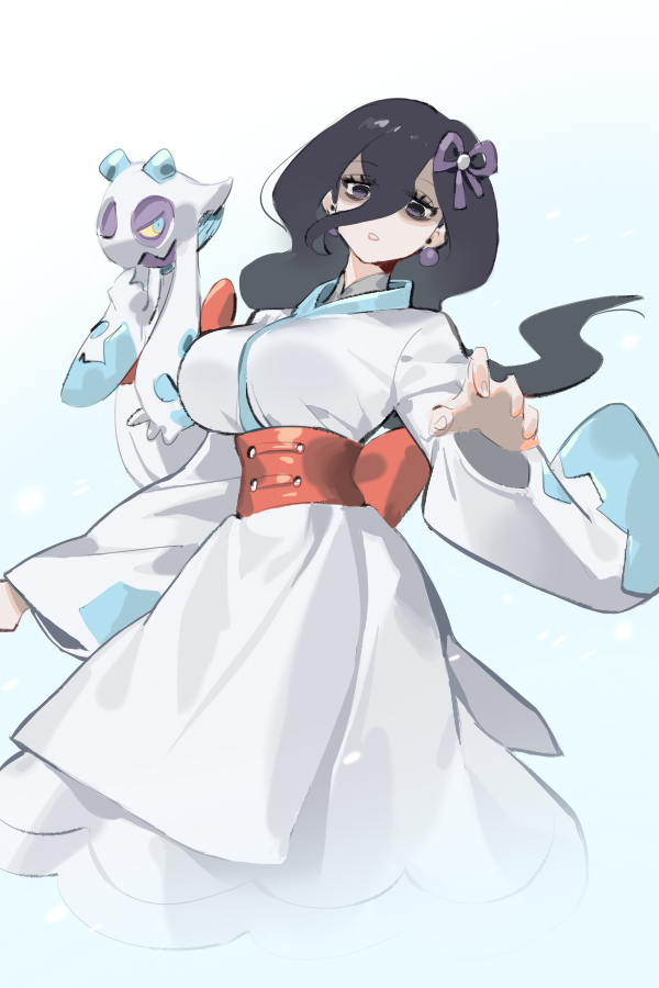 hex maniac and froslass (pokemon and 1 more) drawn by raine_(acke2445)