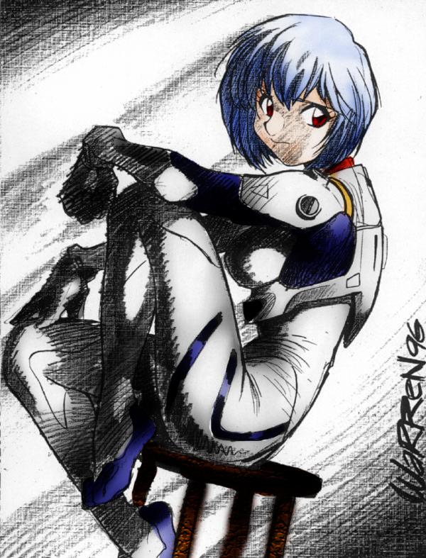 ayanami rei (neon genesis evangelion) drawn by adam_warren