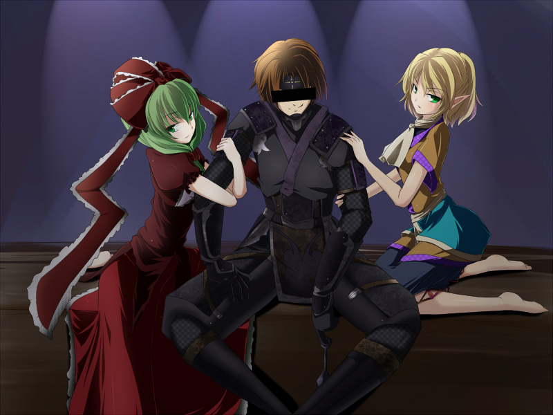 mizuhashi parsee, kagiyama hina, ninja, and kitanai ninja (touhou and 3 more) drawn by nikka_(cryptomeria)