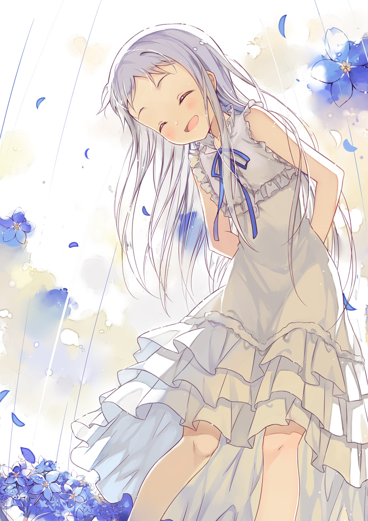 honma meiko (ano hi mita hana no namae wo bokutachi wa mada shiranai.) drawn by kinoshita_neko