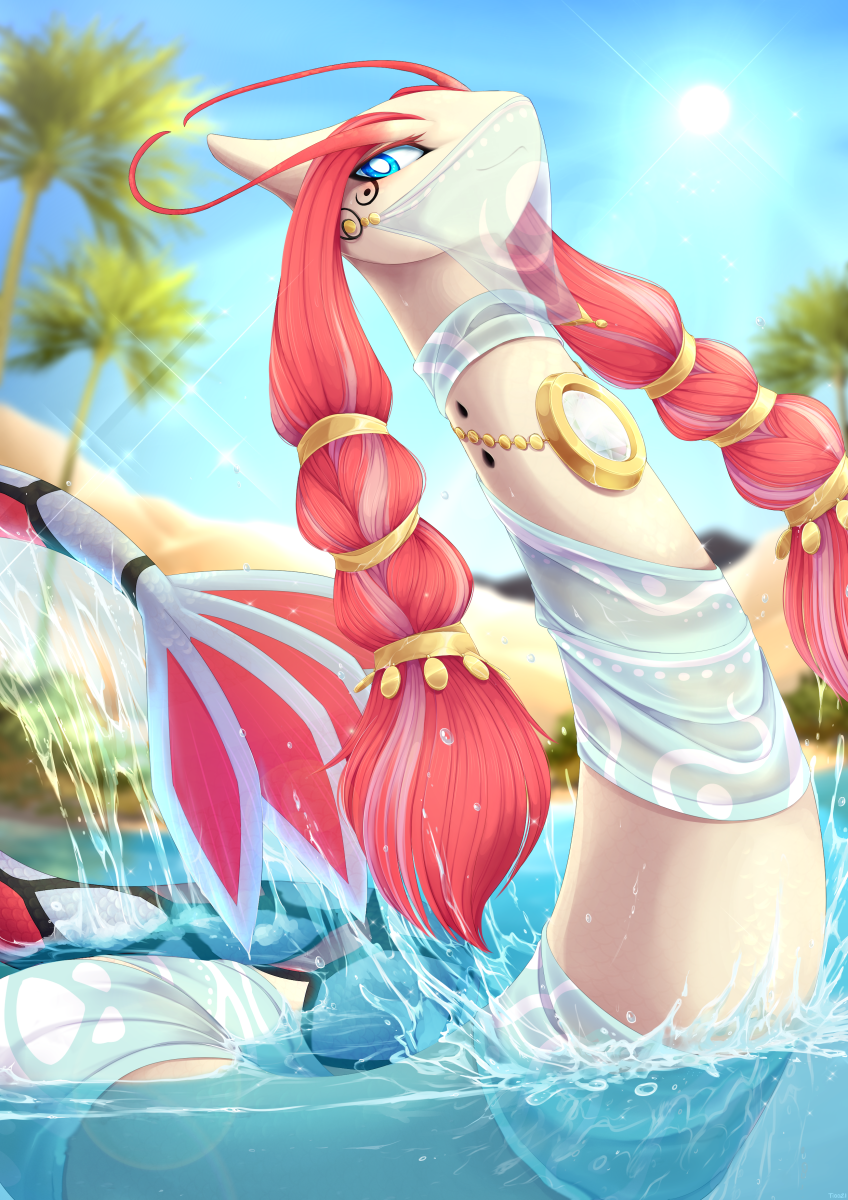 milotic (pokemon) drawn by mr._tiaa