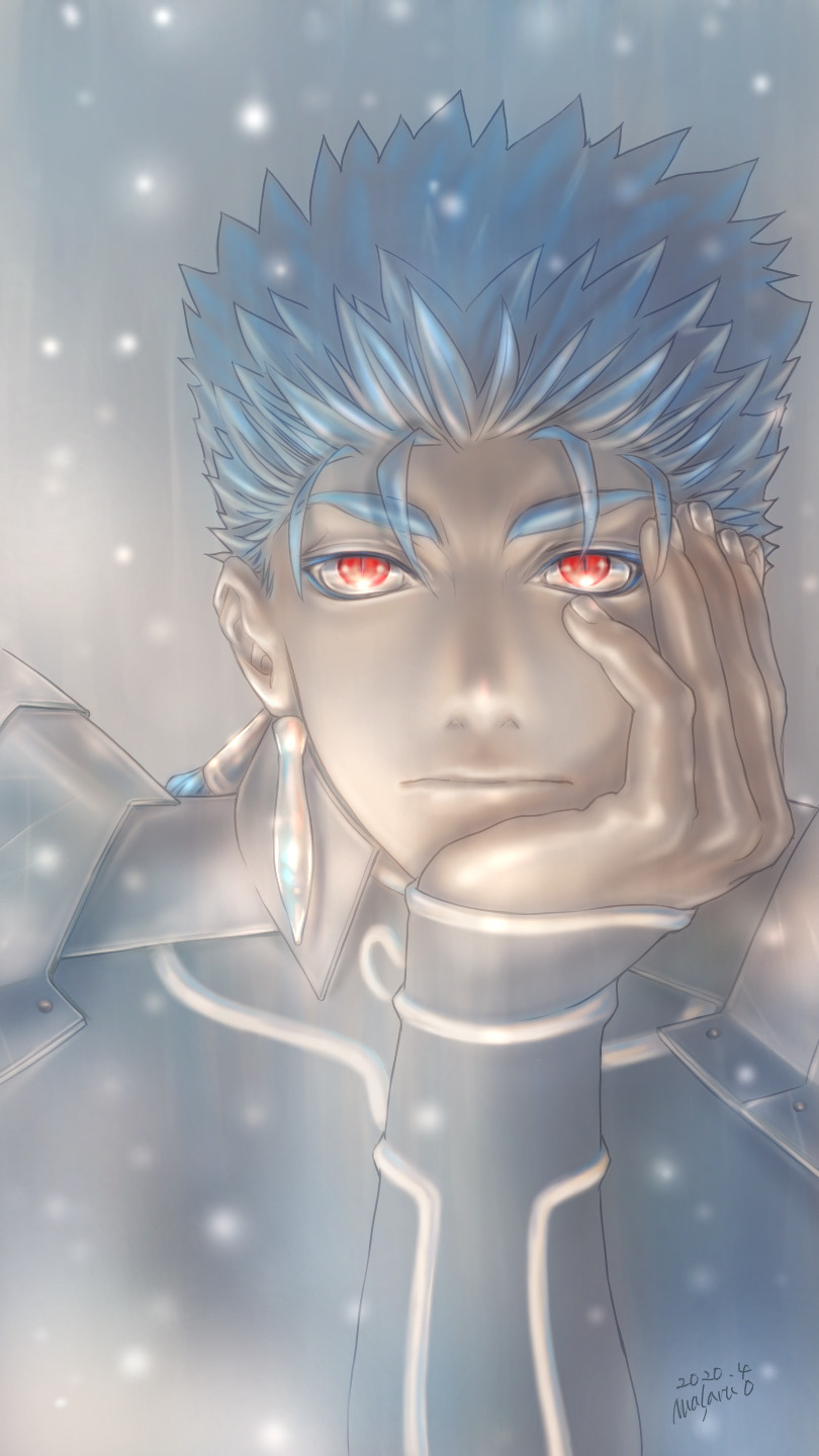 cu chulainn (fate and 2 more) drawn by macha_(drawing_macha)