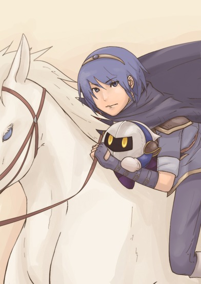 meta knight and marth (fire emblem and 3 more)
