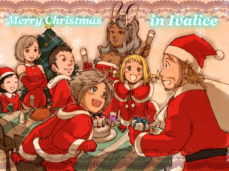 fran, penelo, ashelia b'nargin dalmasca, vaan, balthier, and 2 more (final fantasy and 1 more) drawn by kei_sakura
