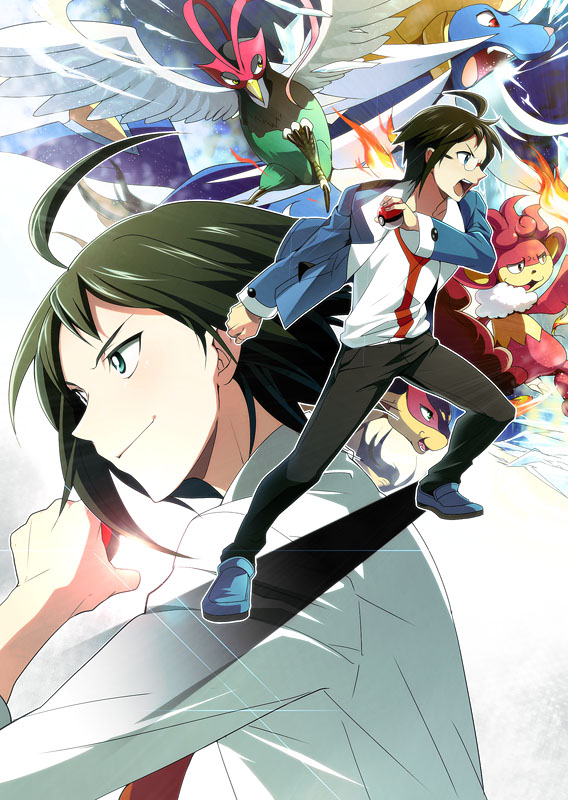 cheren, liepard, samurott, unfezant, and simisear (pokemon and 2 more) drawn by hirococo