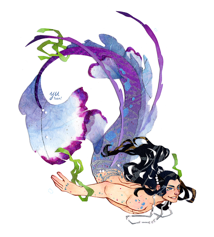 jiang cheng (modao zushi and 1 more) drawn by yutaan