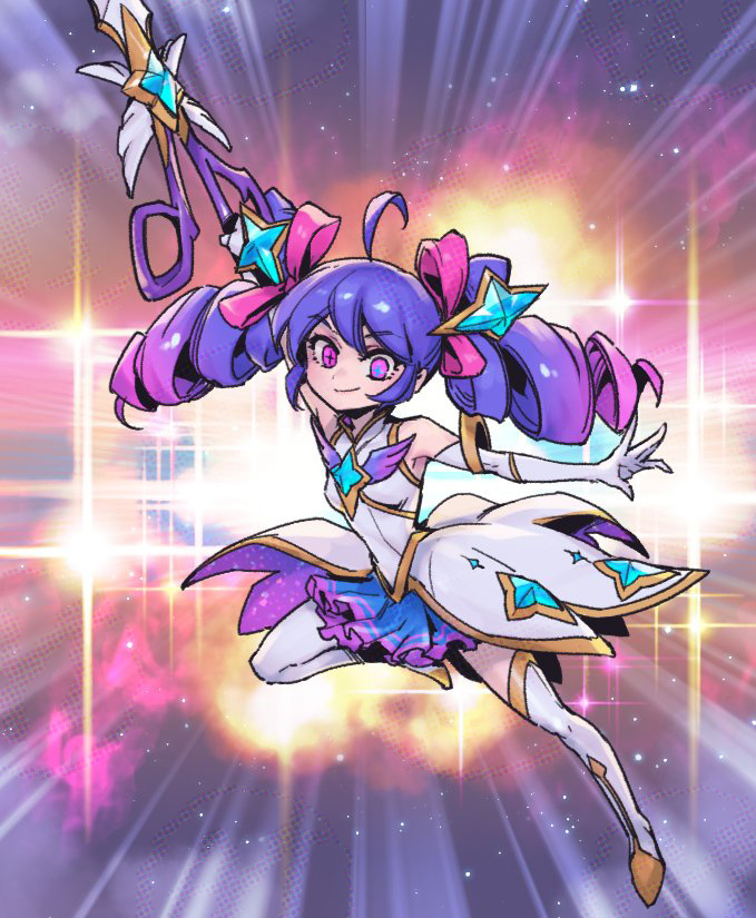 gwen and star guardian gwen (league of legends and 1 more) drawn by phantom_ix_row