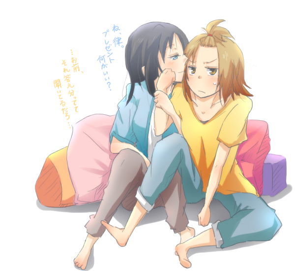 akiyama mio and tainaka ritsu (k-on!) drawn by edwin503edwin