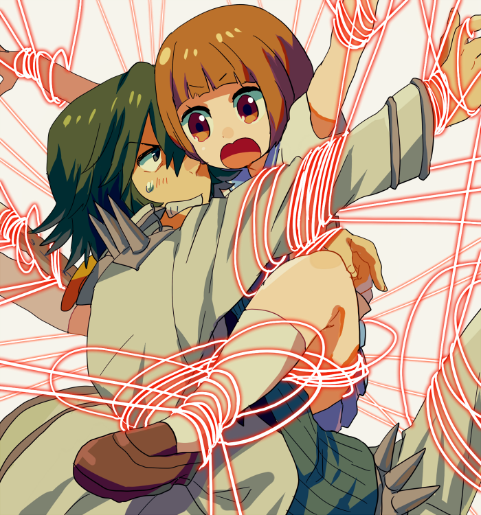 mankanshoku mako and sanageyama uzu (kill la kill) drawn by shinonoko_(tubamecider)