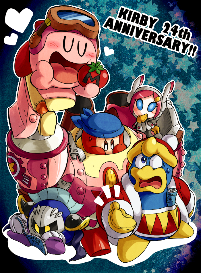 kirby, meta knight, king dedede, bandana waddle dee, susie, and 1 more (kirby and 1 more) drawn by jizo_yukari