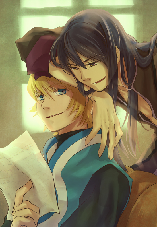 yuri lowell and flynn scifo (tales of and 1 more) drawn by omaru_kei