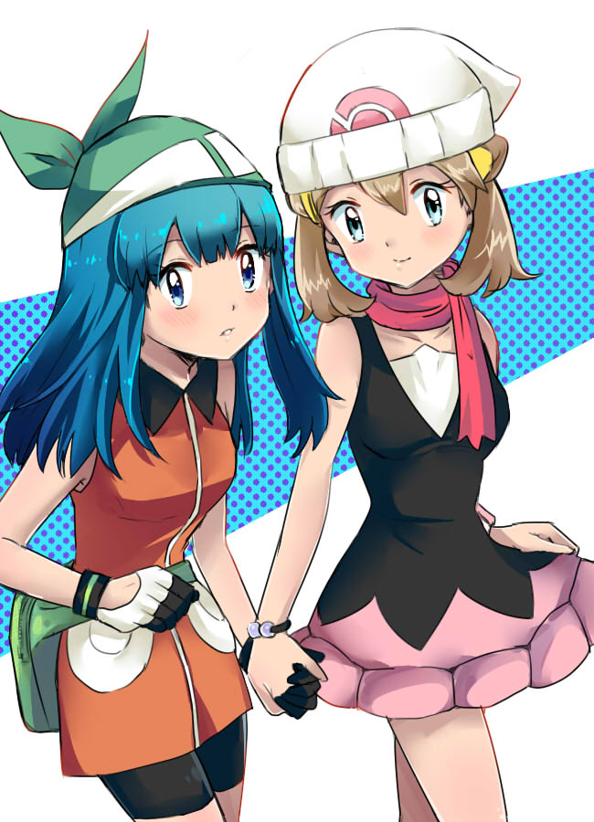 dawn and may (pokemon and 1 more) drawn by yamakei3811