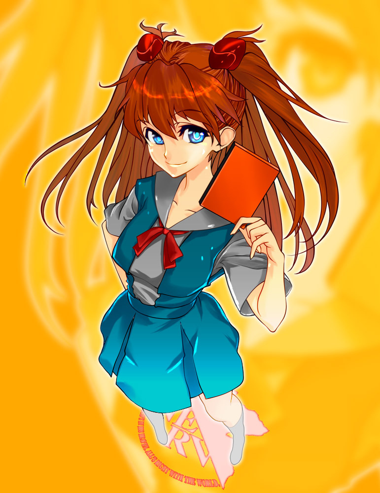 souryuu asuka langley (neon genesis evangelion and 1 more) drawn by noshi_(ohayou_beam)