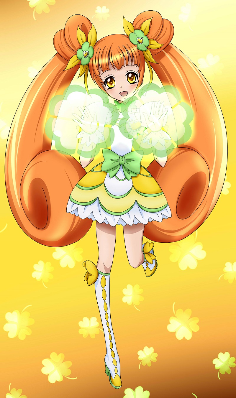 yotsuba alice and cure rosetta (precure and 1 more) drawn by ma-aru