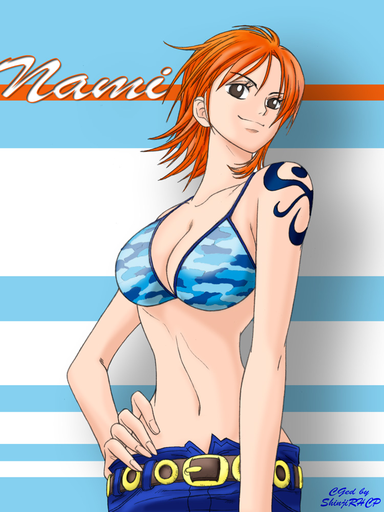 nami (one piece) drawn by kaenguma and marco_corda