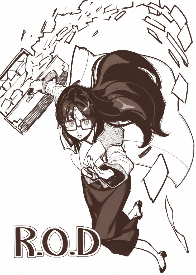 yomiko readman (read or die) drawn by hidari_(left_side)