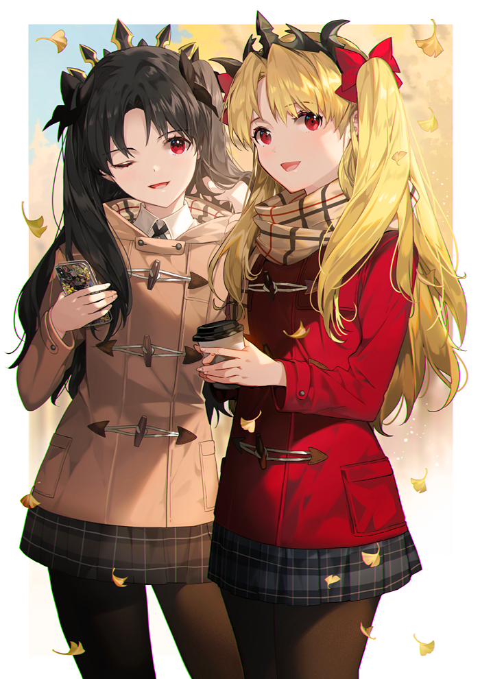 ereshkigal and ishtar (fate and 1 more) drawn by lirica