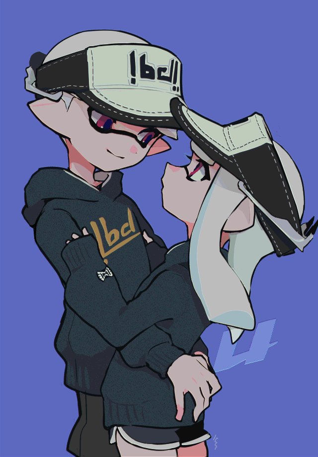 inkling player character, inkling girl, and inkling boy (splatoon) drawn by imaikuy0