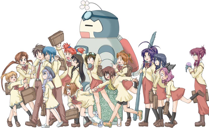 chikage, sakuya, aria, karen, kaho, and 10 more (sister princess) drawn by mwo