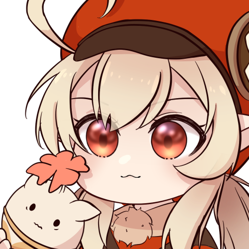 klee and jumpy dumpty (genshin impact) drawn by gerxess