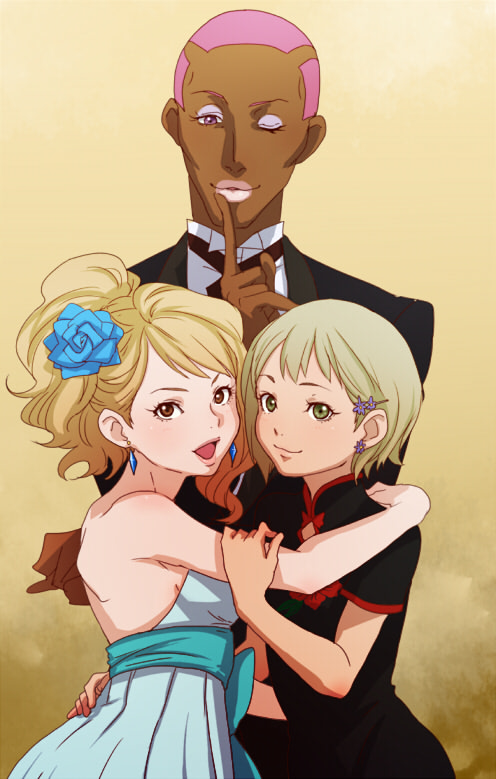 huang baoling, karina lyle, and nathan seymour (tiger & bunny) drawn by @@@_(eckzahn)