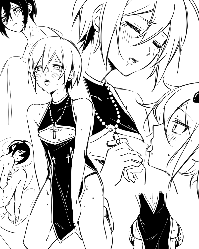 oma kokichi and saihara shuichi (danganronpa and 1 more) drawn by ewa_(seraphhuiyu)