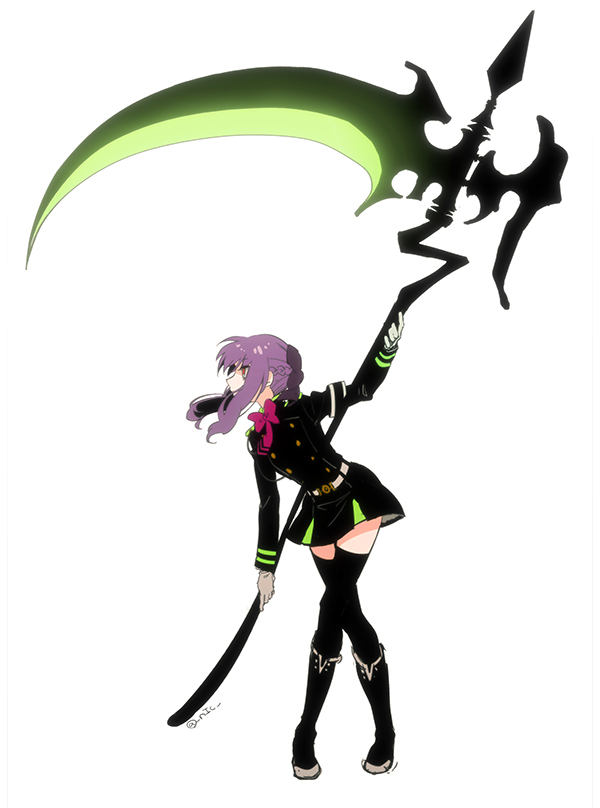 hiiragi shinoa (owari no seraph) drawn by nishikiori