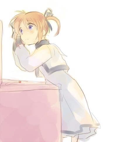 takamachi nanoha and raising heart (lyrical nanoha and 2 more) drawn by takana_(nanao)