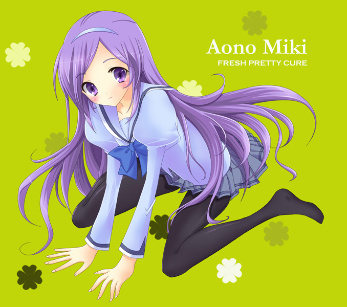 aono miki (precure and 1 more) drawn by tsukiji