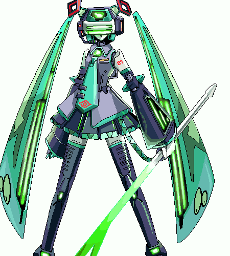hatsune miku (vocaloid and 1 more) drawn by tomo_(machinemess)