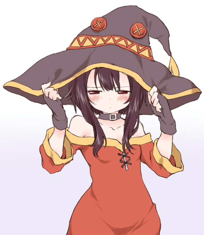 megumin (kono subarashii sekai ni shukufuku wo!) drawn by seidou_(tukinomiyako)