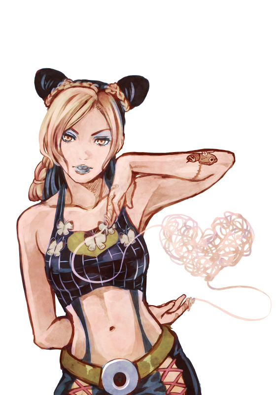 kujo jolyne (jojo no kimyou na bouken and 1 more) drawn by chounorin