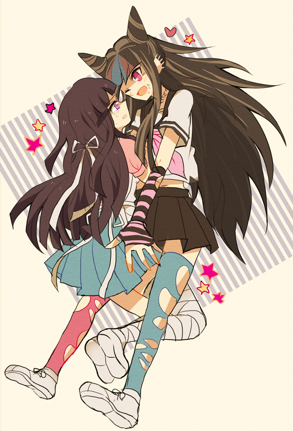 tsumiki mikan and mioda ibuki (danganronpa and 1 more) drawn by sio_osio