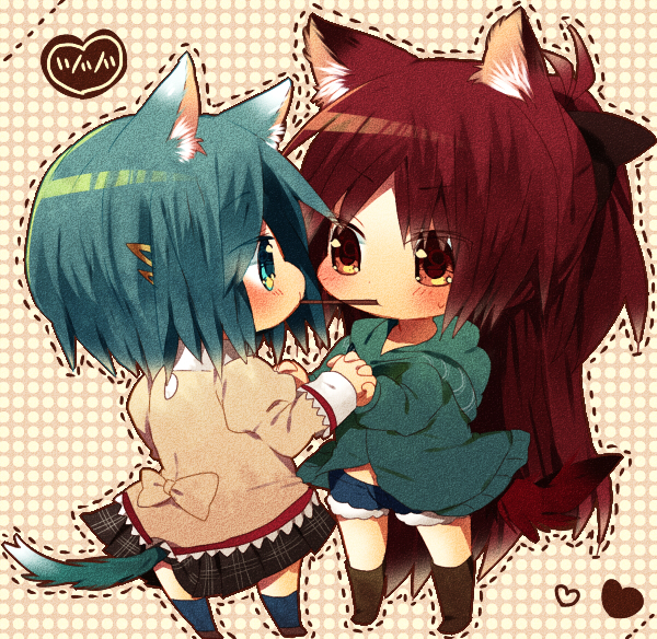 miki sayaka and sakura kyoko (mahou shoujo madoka magica) drawn by nochita_shin