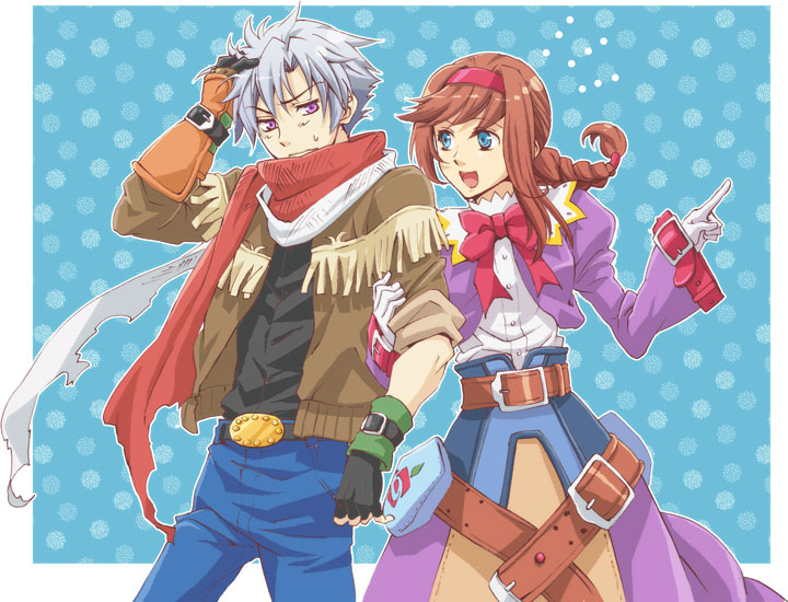 virginia maxwell and jet enduro (wild arms and 1 more) drawn by naname_(7me)