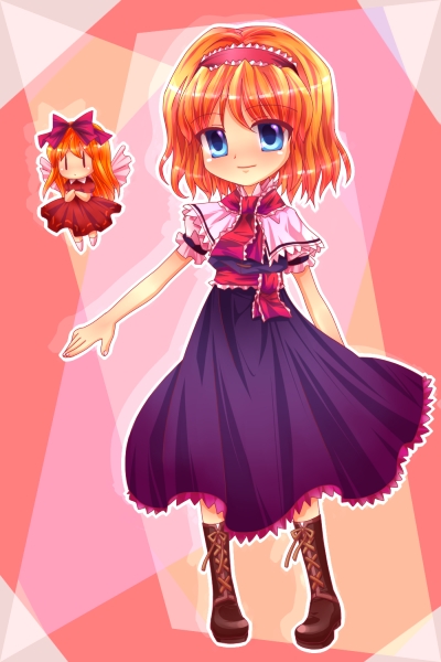 alice margatroid and shanghai doll (touhou) drawn by sakurano