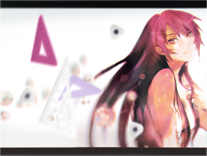 senjougahara hitagi (monogatari and 1 more) drawn by iyumekai