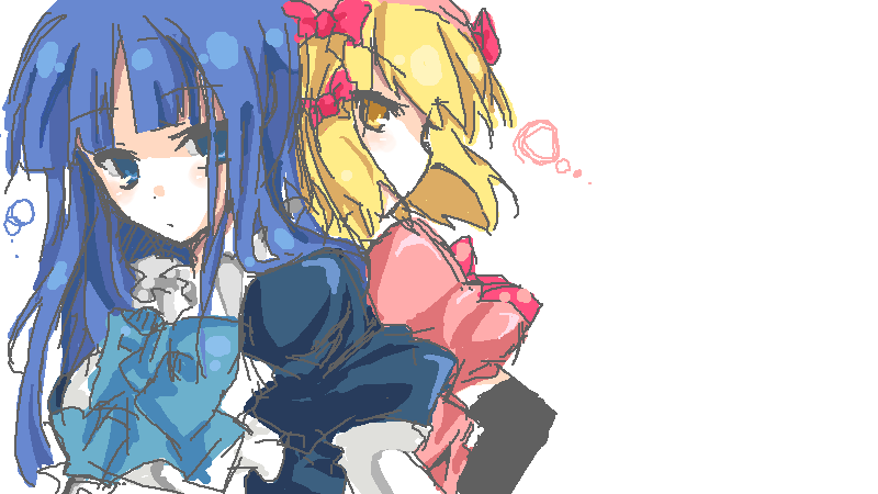 frederica bernkastel and lambdadelta (umineko no naku koro ni) drawn by mizuse_kotone