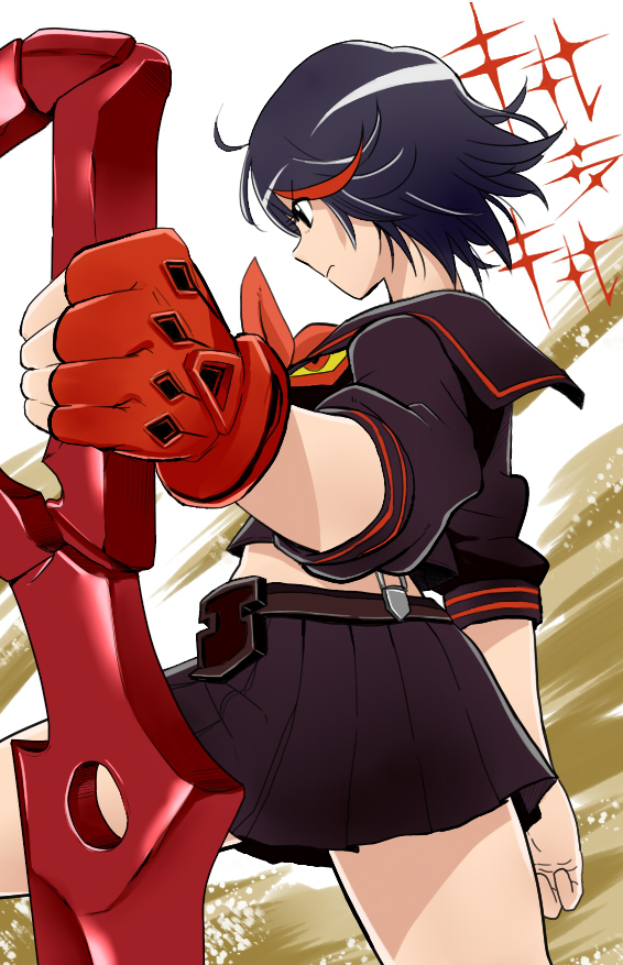 matoi ryuuko and senketsu (kill la kill) drawn by rainys_bill