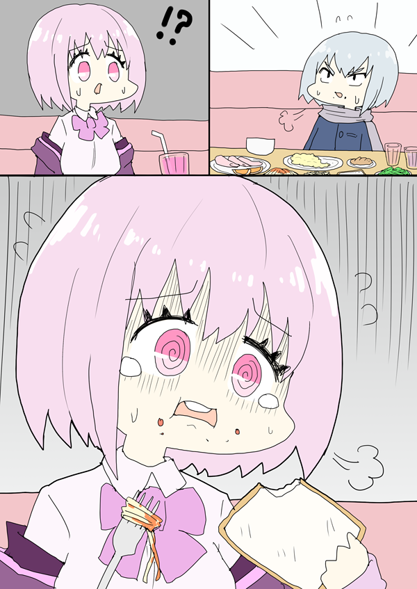 shinjou akane and anti (gridman universe and 1 more) drawn by ashitaba_tomorou