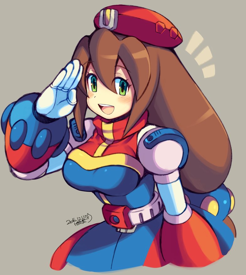 iris (mega man and 2 more) drawn by iroyopon