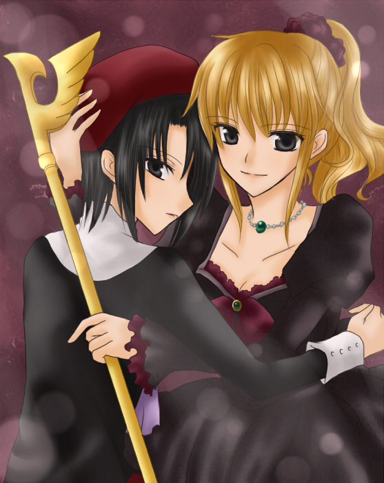 ushiromiya jessica and kanon (umineko no naku koro ni) drawn by maekawa_suu