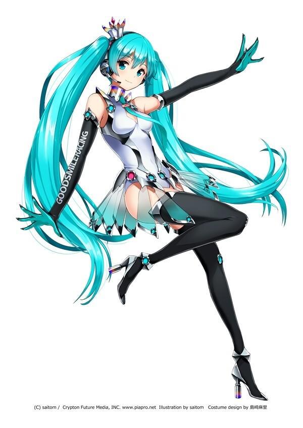 hatsune miku (vocaloid and 1 more) drawn by saitou_masatsugu