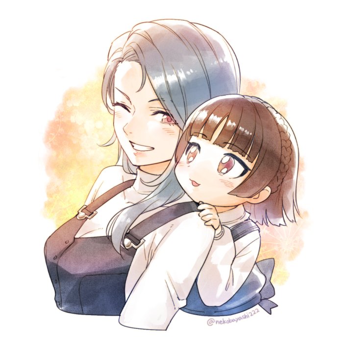 niijima makoto and niijima sae (persona and 1 more) drawn by nekobayashi_(nekoforest)