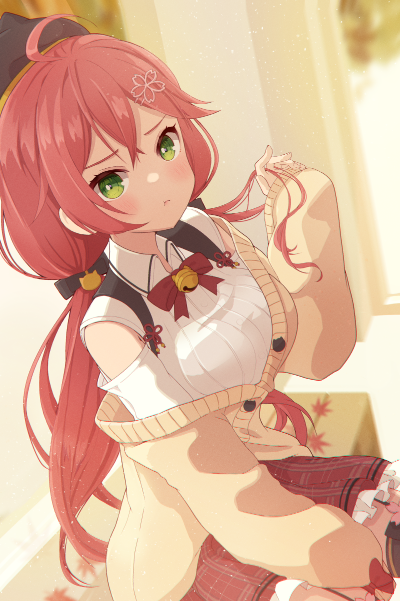 sakura miko (hololive) drawn by morikome_(moririce)