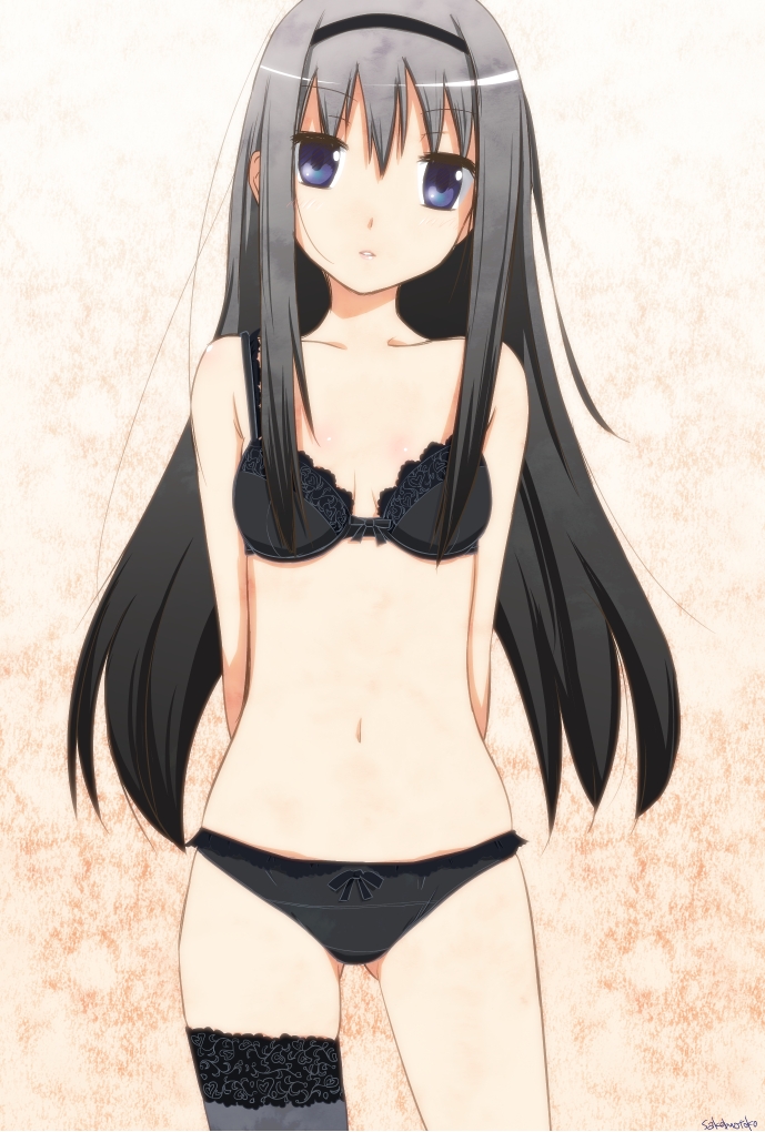 akemi homura (mahou shoujo madoka magica) drawn by sakebuotoko