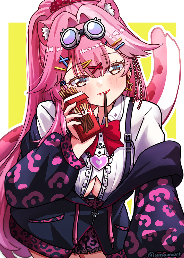 raora panthera (hololive and 1 more) drawn by amaimi